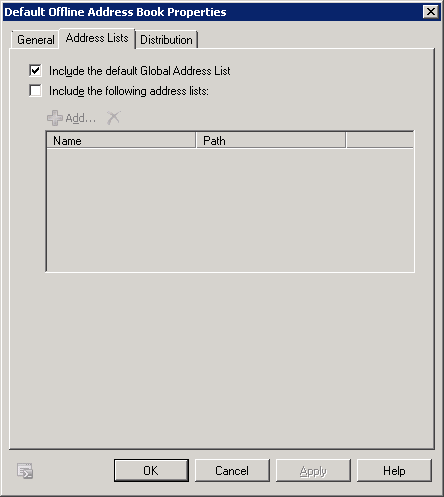 Outlook Offline Address Book Not Updating Exchange 2010